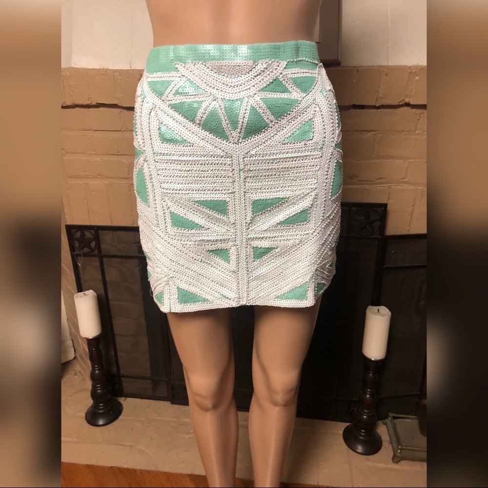 Sequin mini skirt
